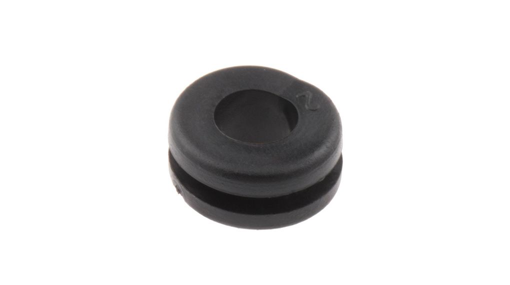 Cable Grommet, 6mm, Black